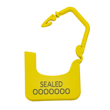 VersaAirPadlock - Plastic Padlock Security Seal - Sealed Yellow
